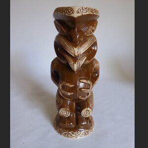 NEW 2014 CRAZY AL EVANS TEKO TEKO MANAIA MAORI CERAMIC TIKI MUG